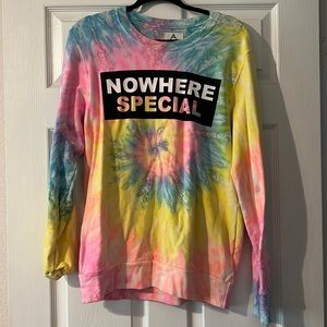 Unif Nowhere Special Tie-Dye Crewneck Pullover, Women’s Size M